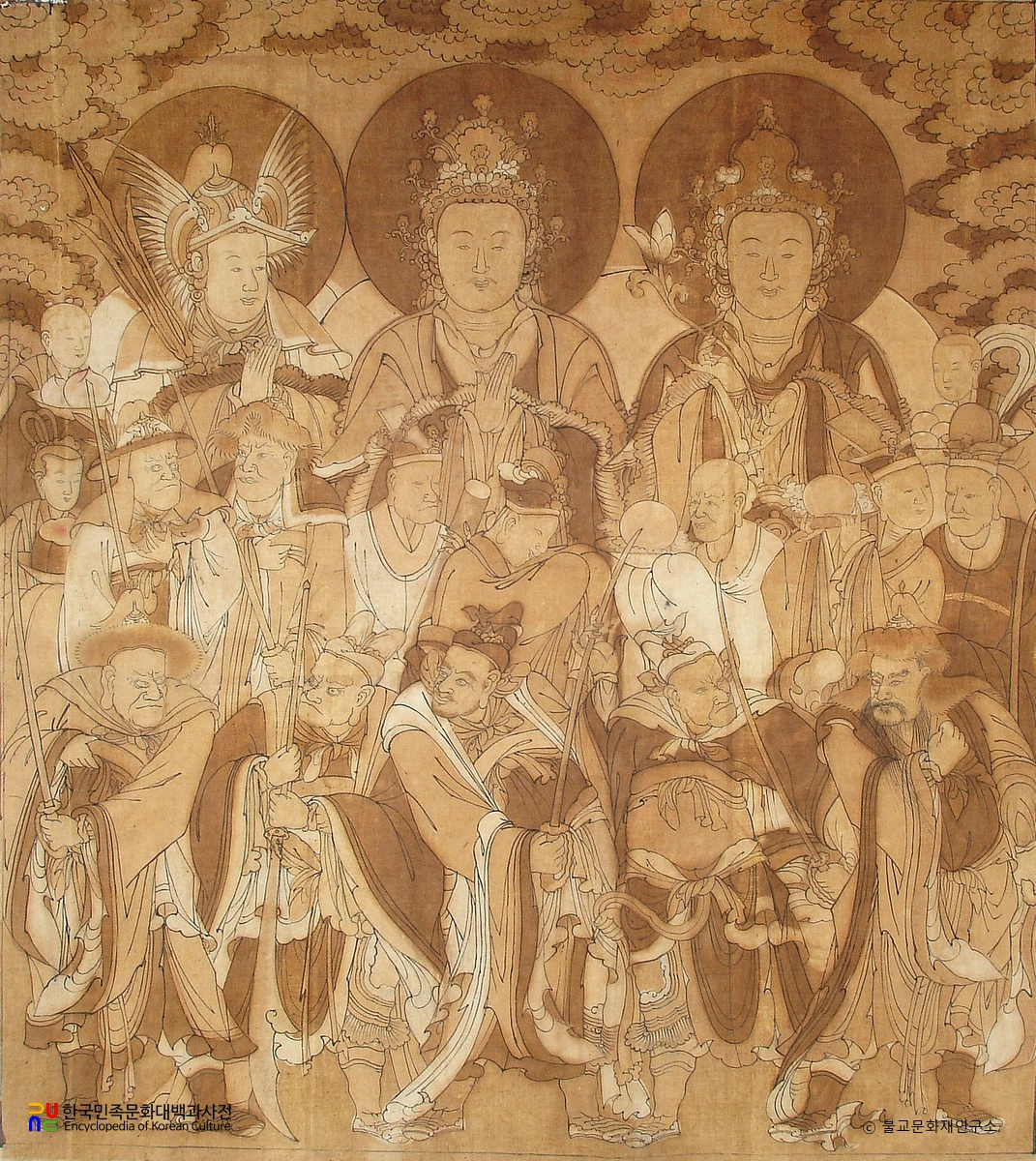 진해 정암사 신중탱 초본