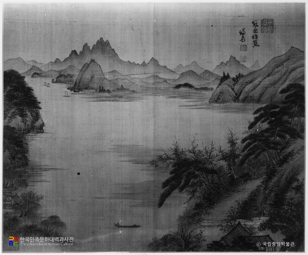 정선필 제가필첩 관악청람도