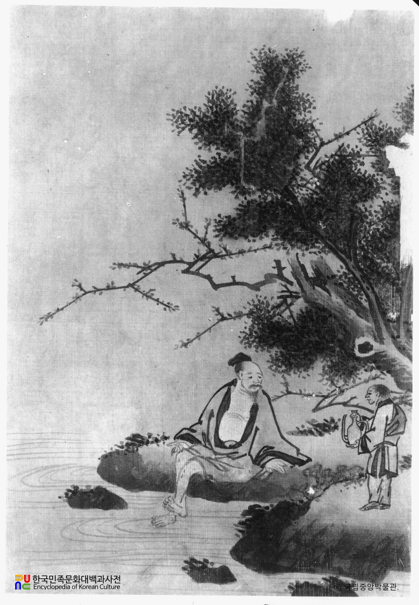 이경윤필 고사탁족도