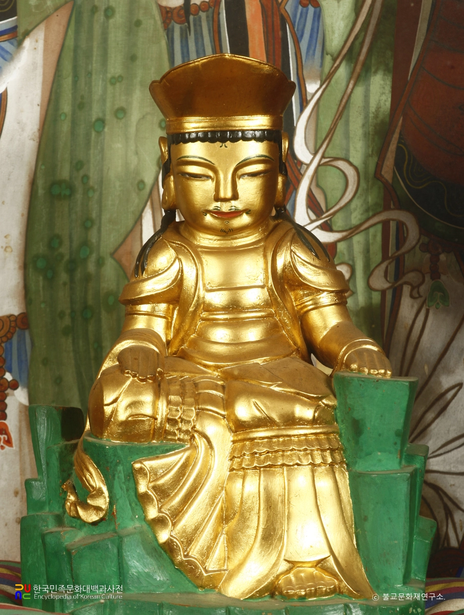 고성 장의사 석조 관음 반가상