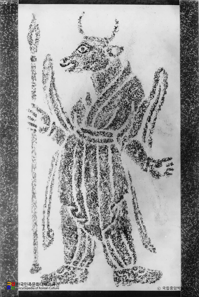 경주 김유신묘의 십이지호석 중 소상 탁본