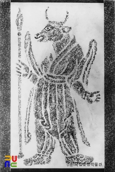 경주 김유신묘의 십이지호석 중 소상 탁본