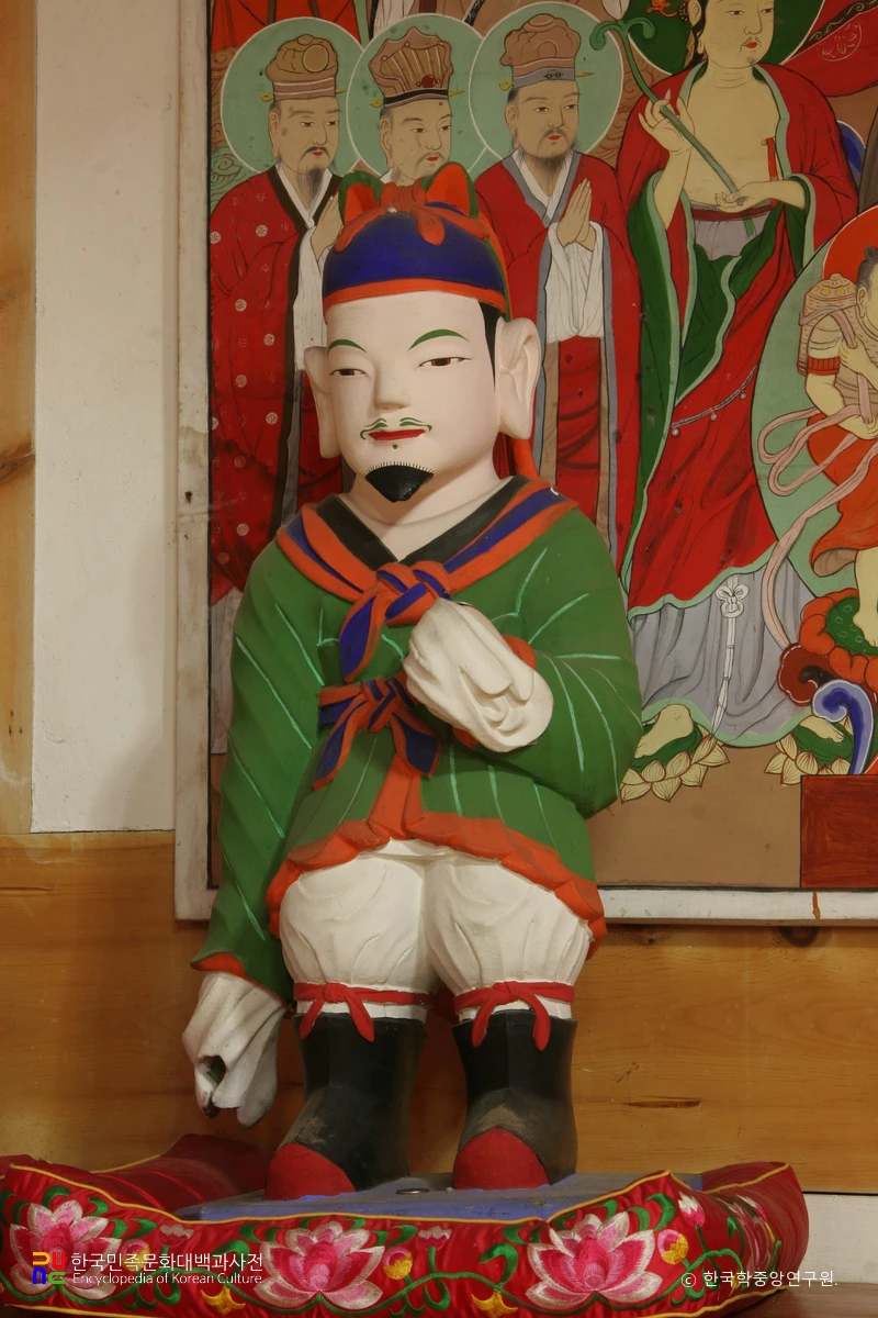 청도 덕사 영산전 석조여래삼존상 및 십육나한상