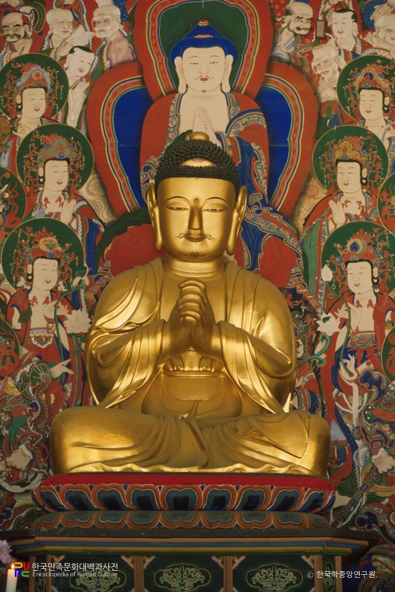 합천 해인사 대적광전 비로자나불삼존상