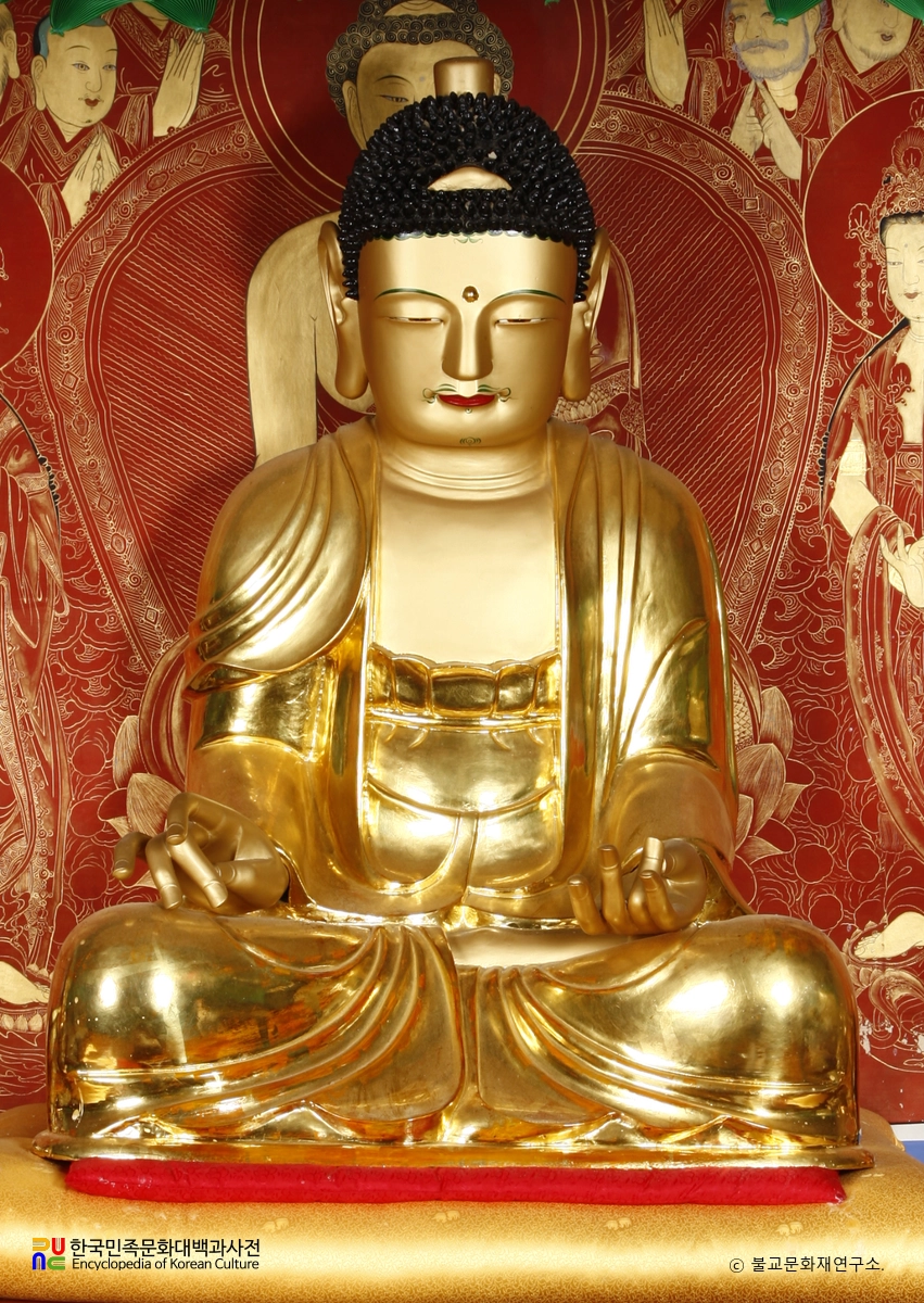 함양 백운암 목조 아미타여래 좌상