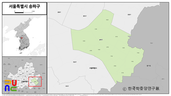 서울특별시 송파구 법정구역도