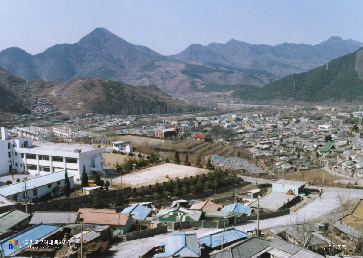 단양읍의 수몰되기 전 모습