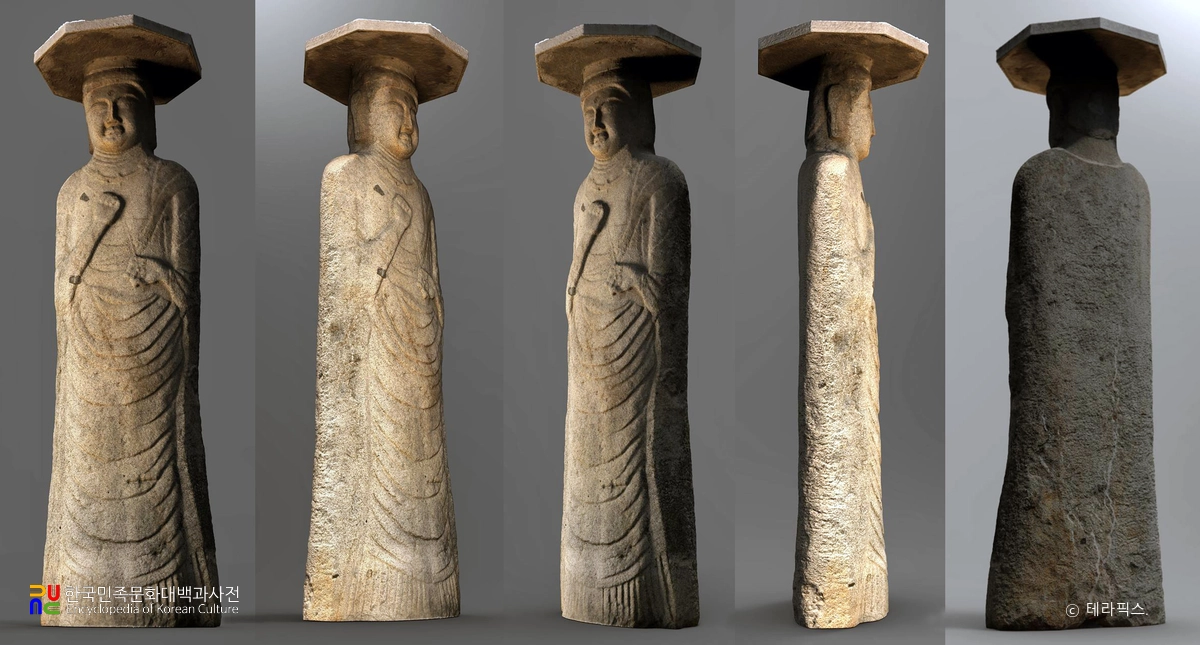 진천 용화사 석조여래입상