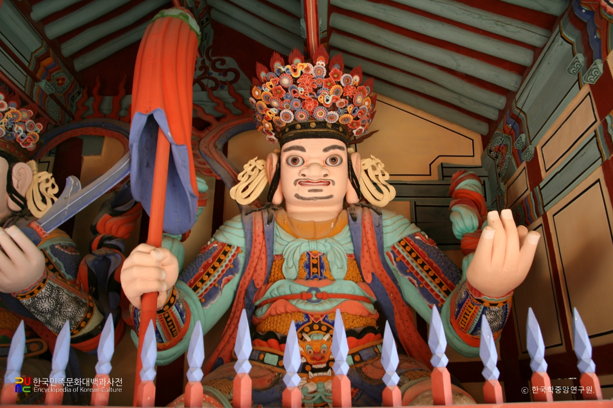 장흥 보림사 목조사천왕상 / 서방 광목천왕