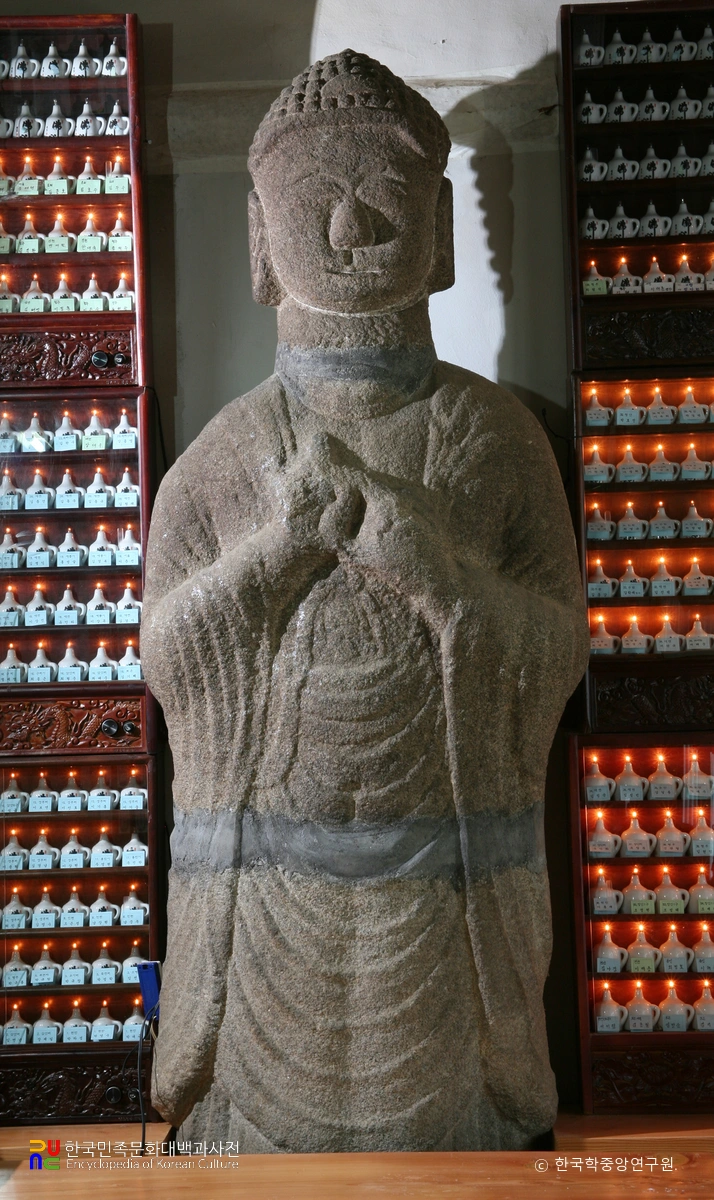 보은 보은사 석조 여래 입상