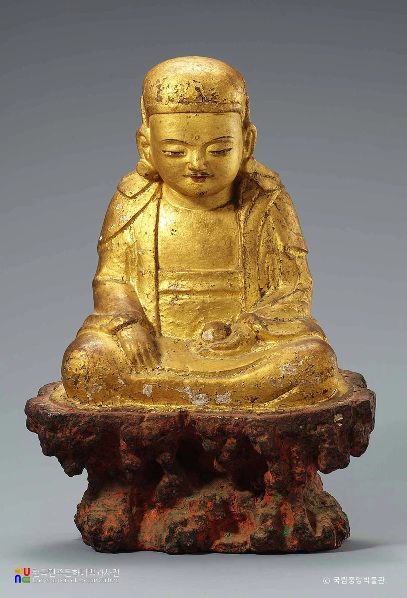 정덕10년명 석조 지장보살 좌상