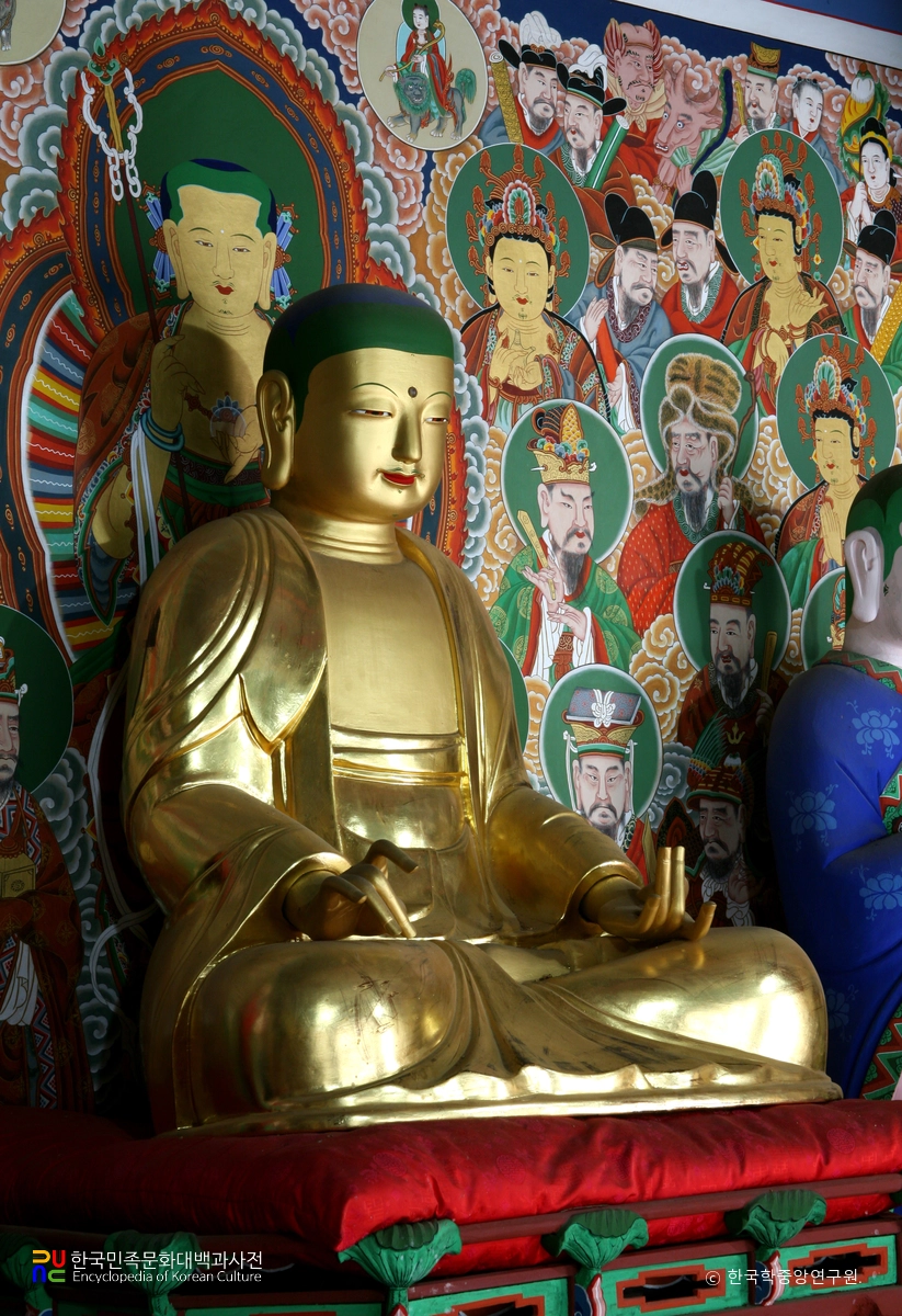 진도 쌍계사 시왕전 목조지장보살상