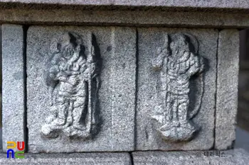 순천 금둔사지 삼층석탑 팔부중상