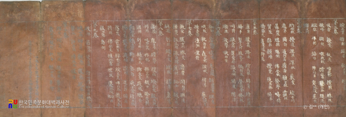 백지은니대불정여래밀인수증요의제보살보살만행수능엄경 권10