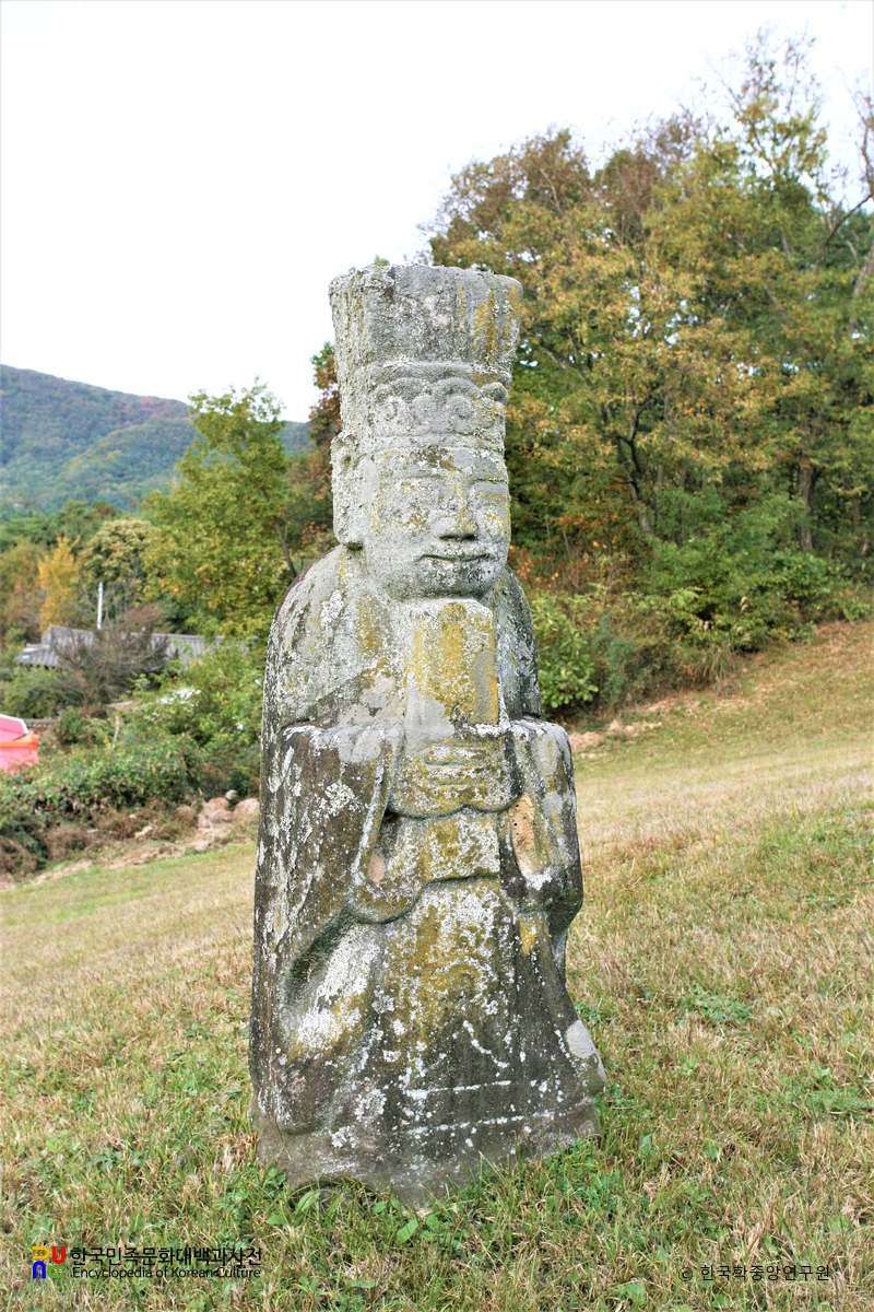 죽서 원몽린 묘역 문인석