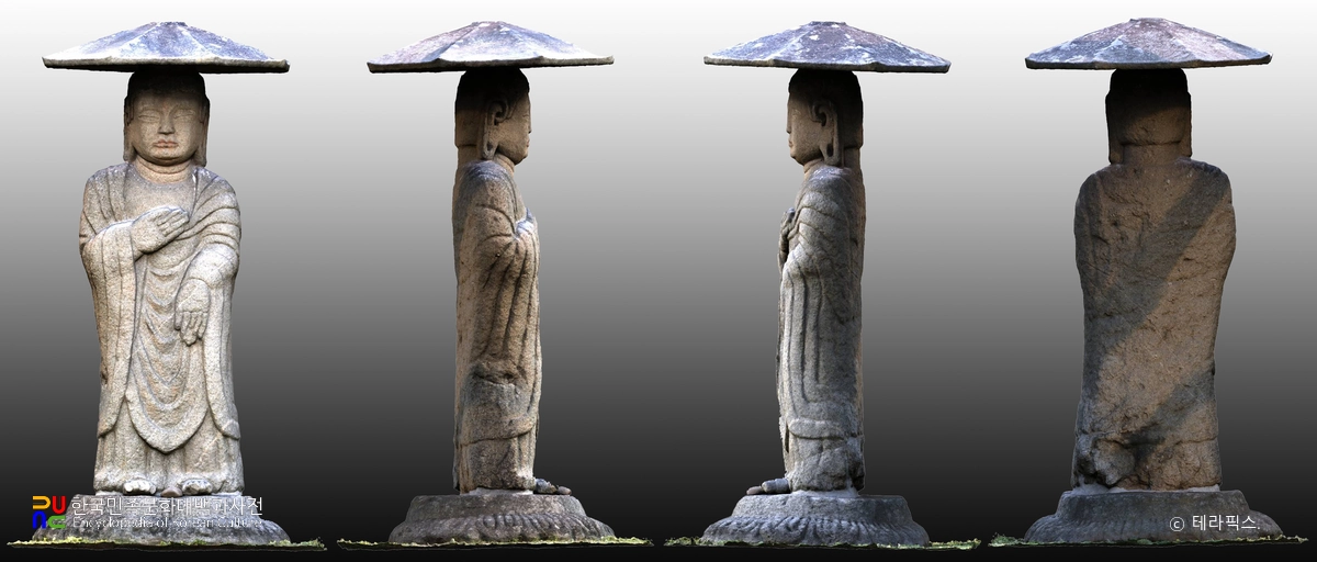 충추 원평리 석조여래입상