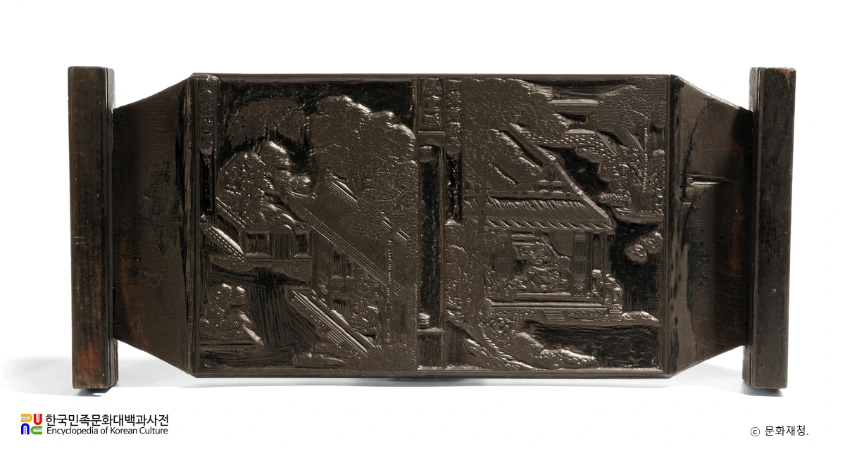 불설대보부모은중경판 중 목판 변상도