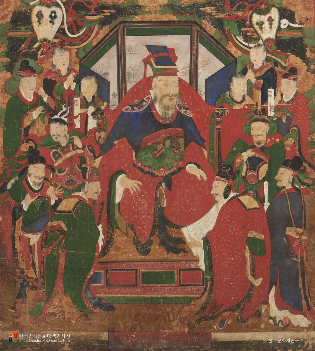 통도사 건륭40년명 현왕탱