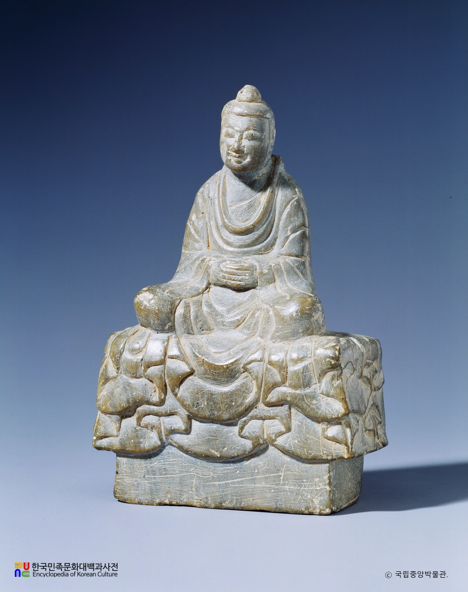 부여 군수리 석조 여래 좌상