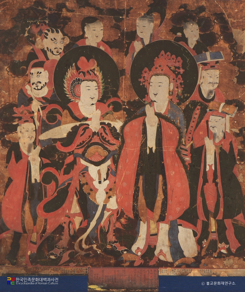 통도사 건륭57년명 신중도