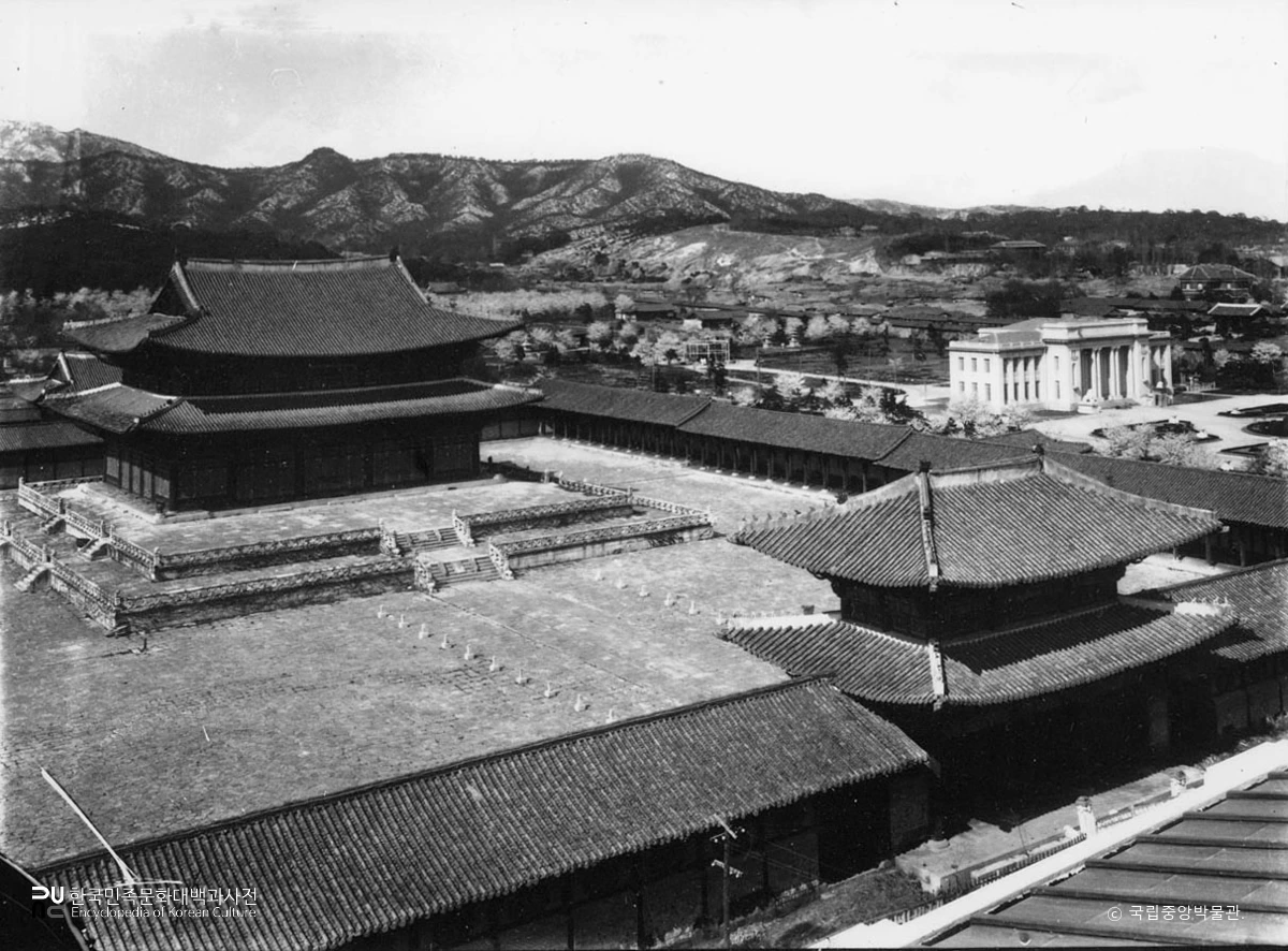 서울 경복궁 근정전 일대 전경