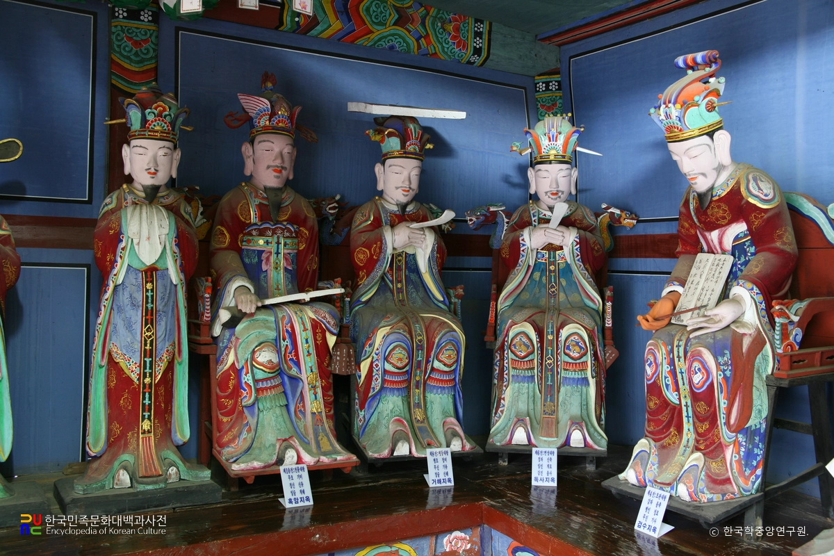 부여 무량사 지장보살 및 시왕상 일괄