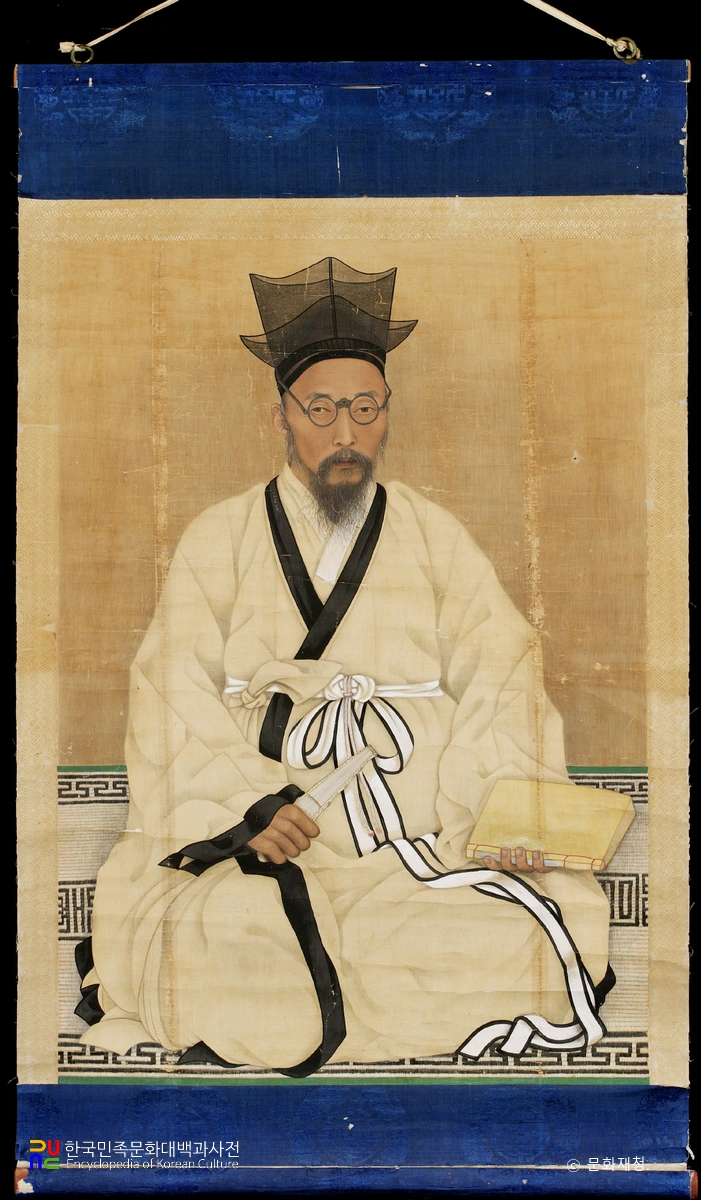 황현 초상 및 사진 중 초상