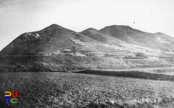 양산 신기리 고분군과 신기리 산성 전경