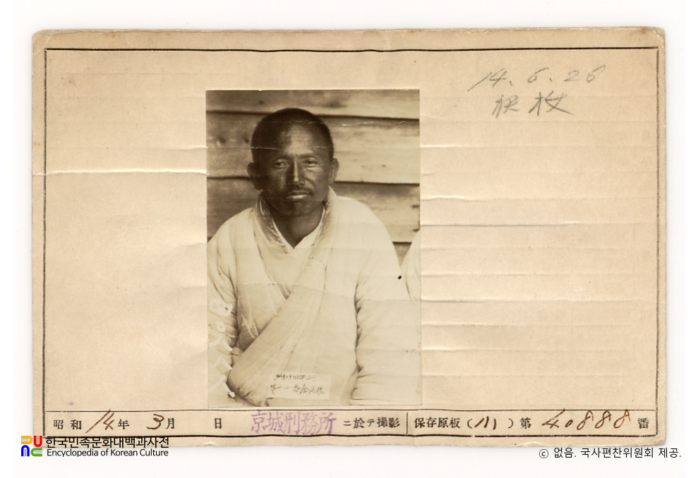 일제 주요감시대상 인물카드 김찬(金燦)_04_전면