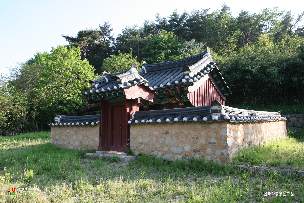 울진 옥계서원 유허비 비각 전경