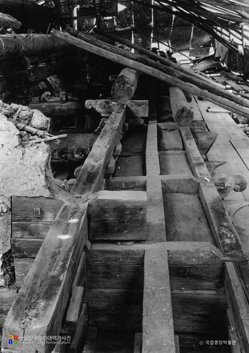 황주 성불사 응진전 주심도리와 외목도리