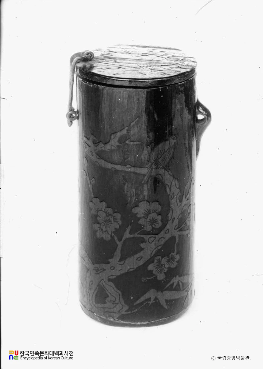 죽제매죽문망건통