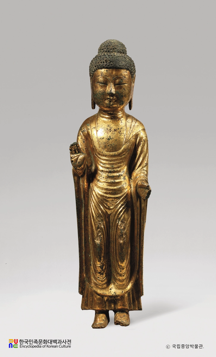 구미 선산읍 금동 여래 입상
