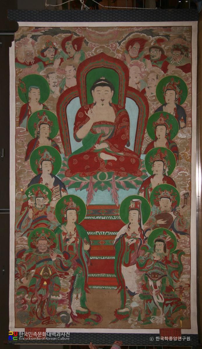 고성 운흥사 미타회탱화