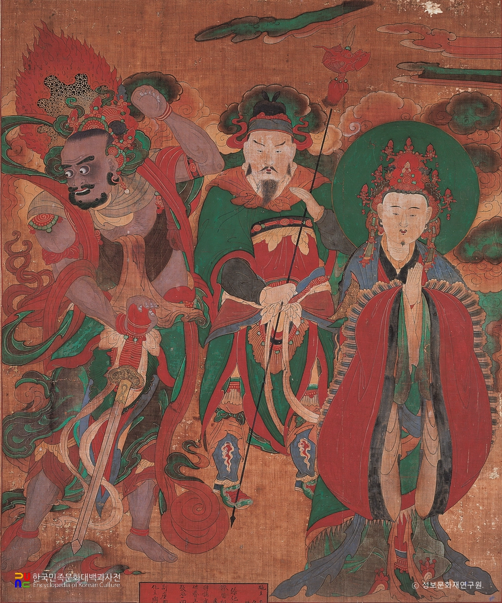 순천 송광사 응진당 범천탱