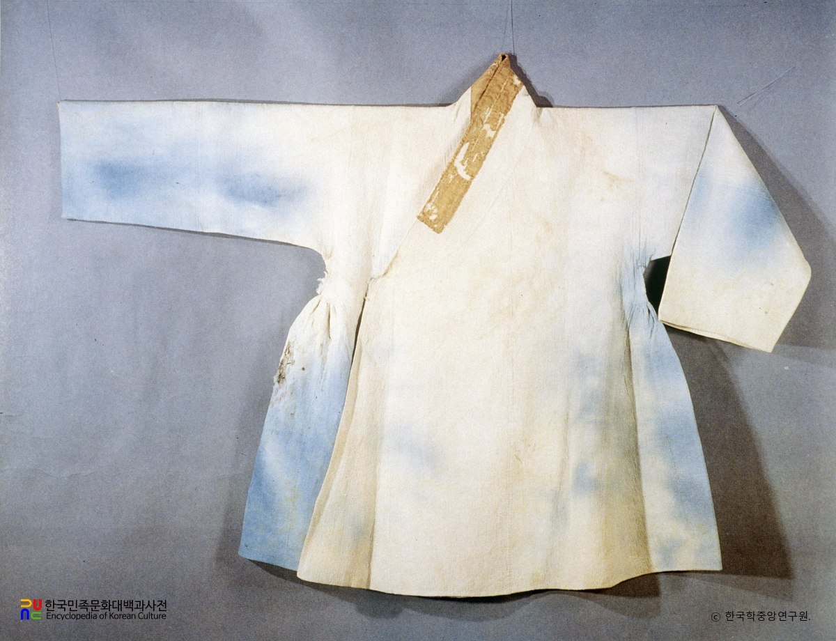 과천 출토 광주이씨 의복 청세면납의직령겹액주음포