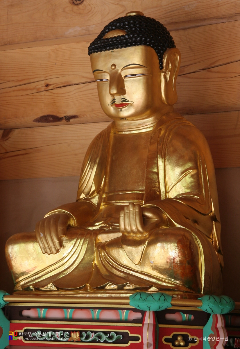 의령 수도사 석조아미타여래삼존상과 복장 유물일괄 / 석조아미타여래삼존상