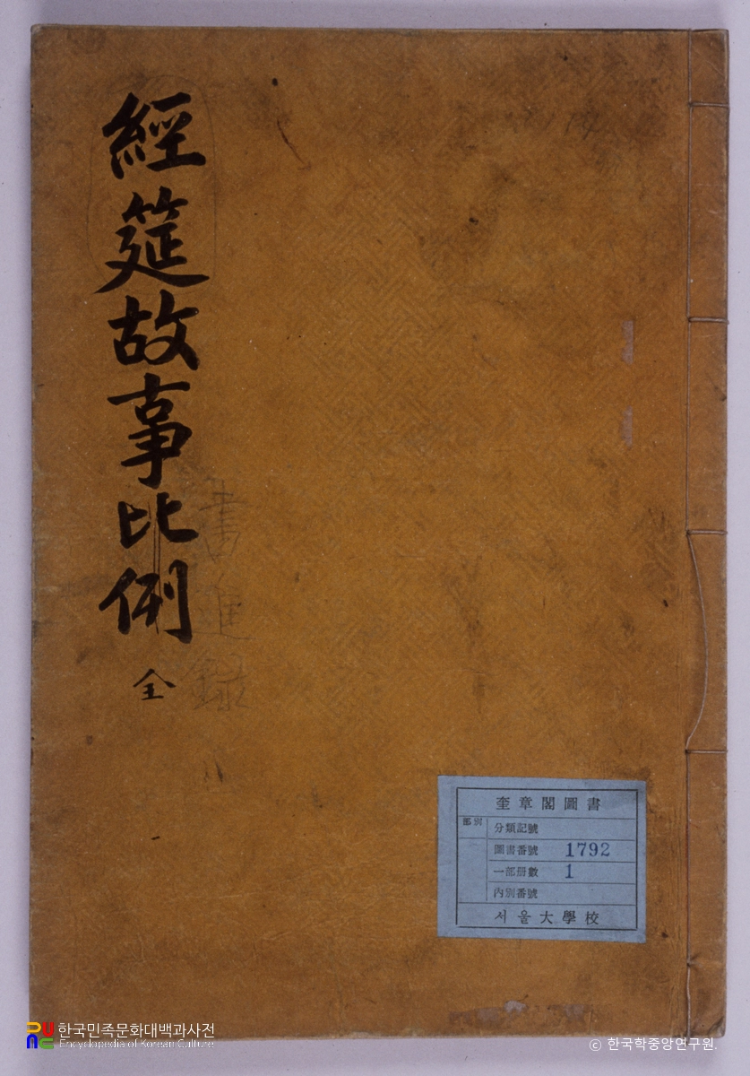 경연고사서진록