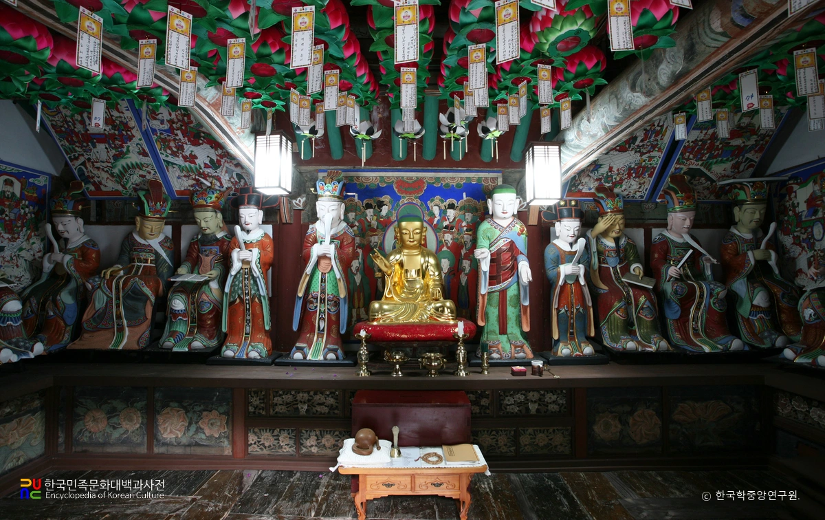 나주 다보사 명부전 목조지장보살삼존상