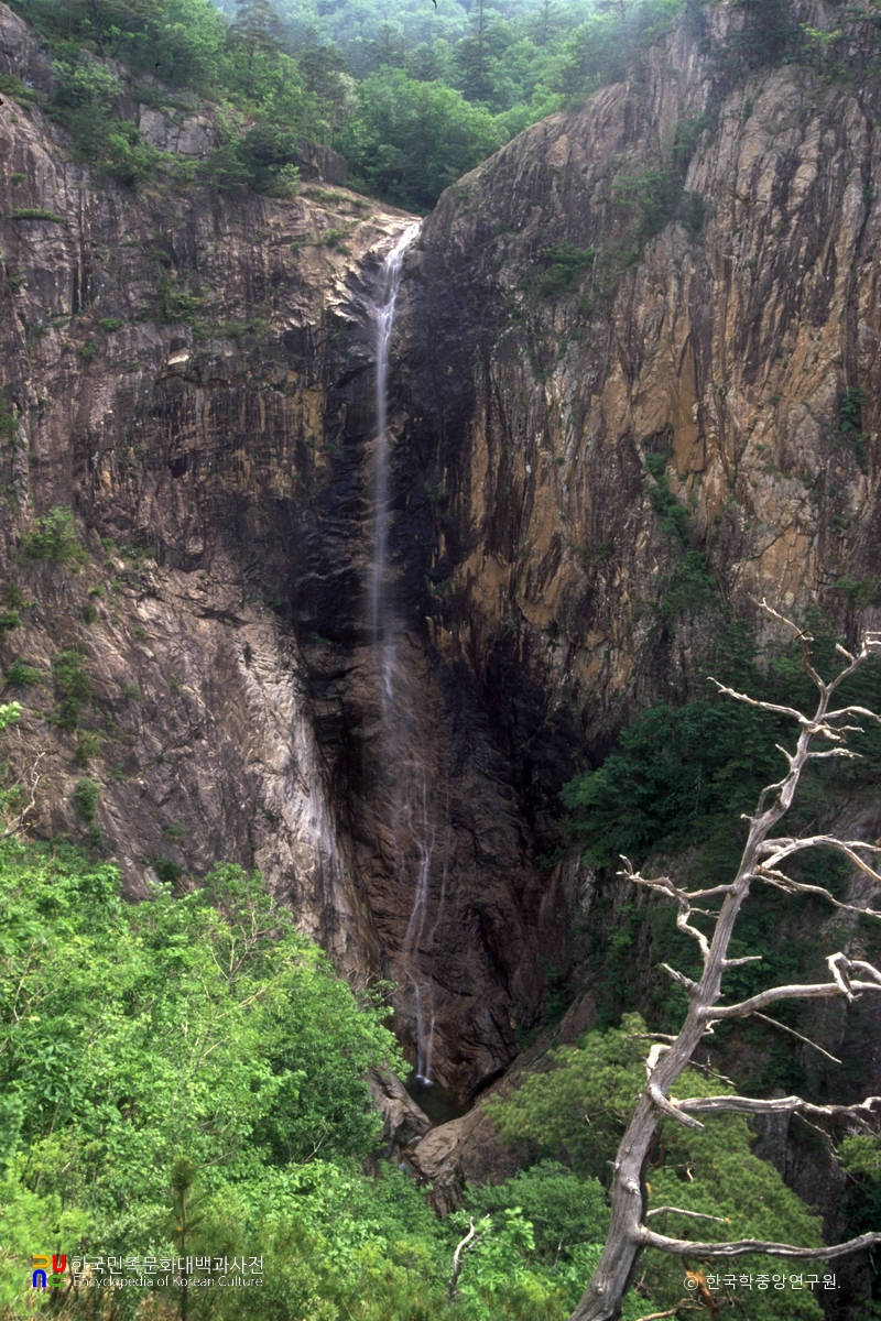 설악산 천연보호구역 대승폭포