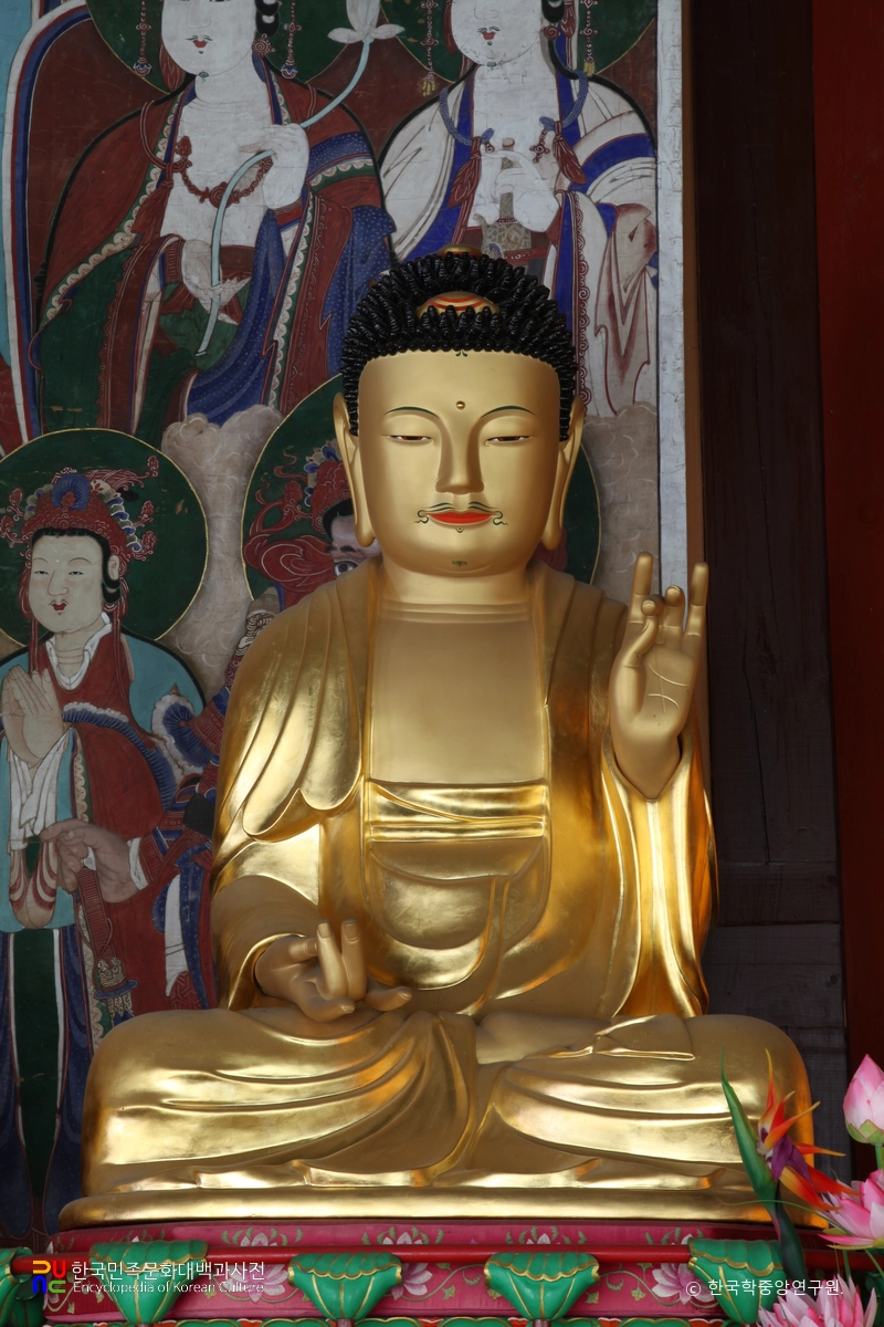 진주 응석사 목조석가여래삼불좌상 중 좌협시