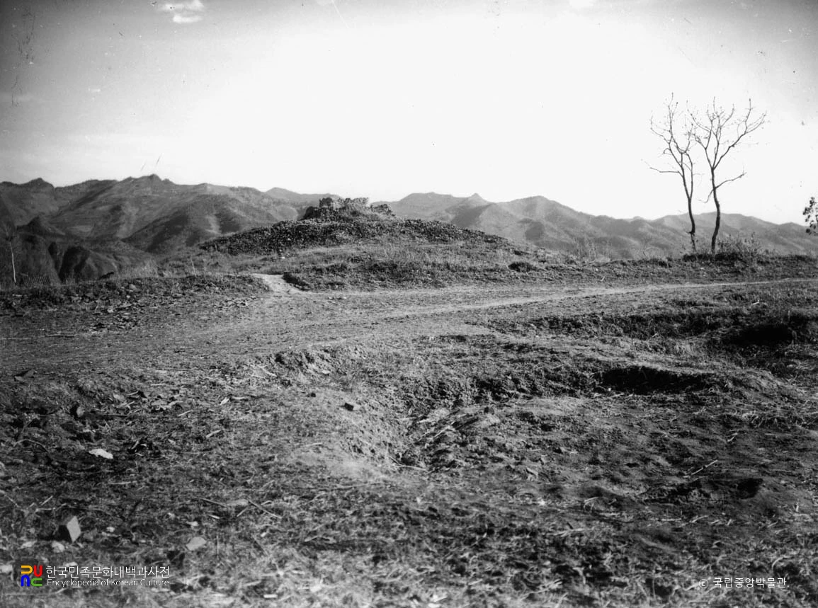 중국 길림 집안 태왕릉 토벽 배면의 일부