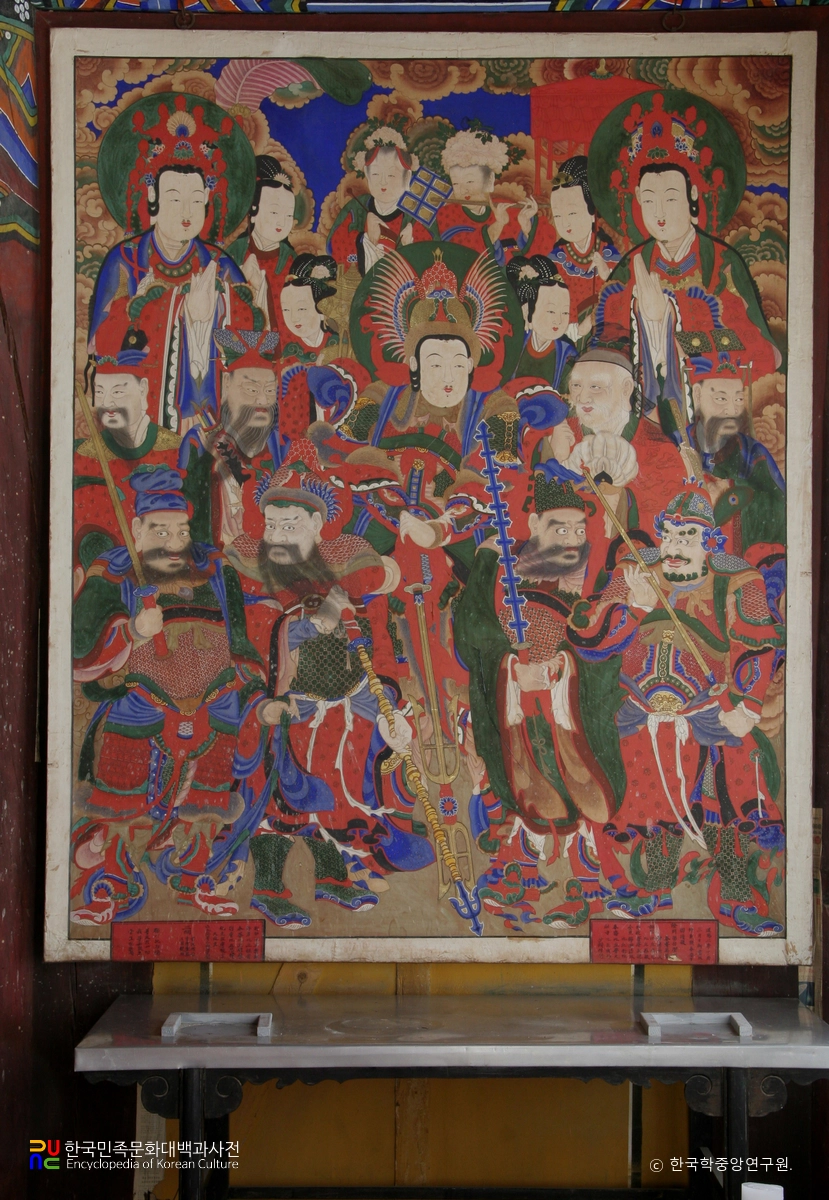 보은 법주사 원통보전 신중도