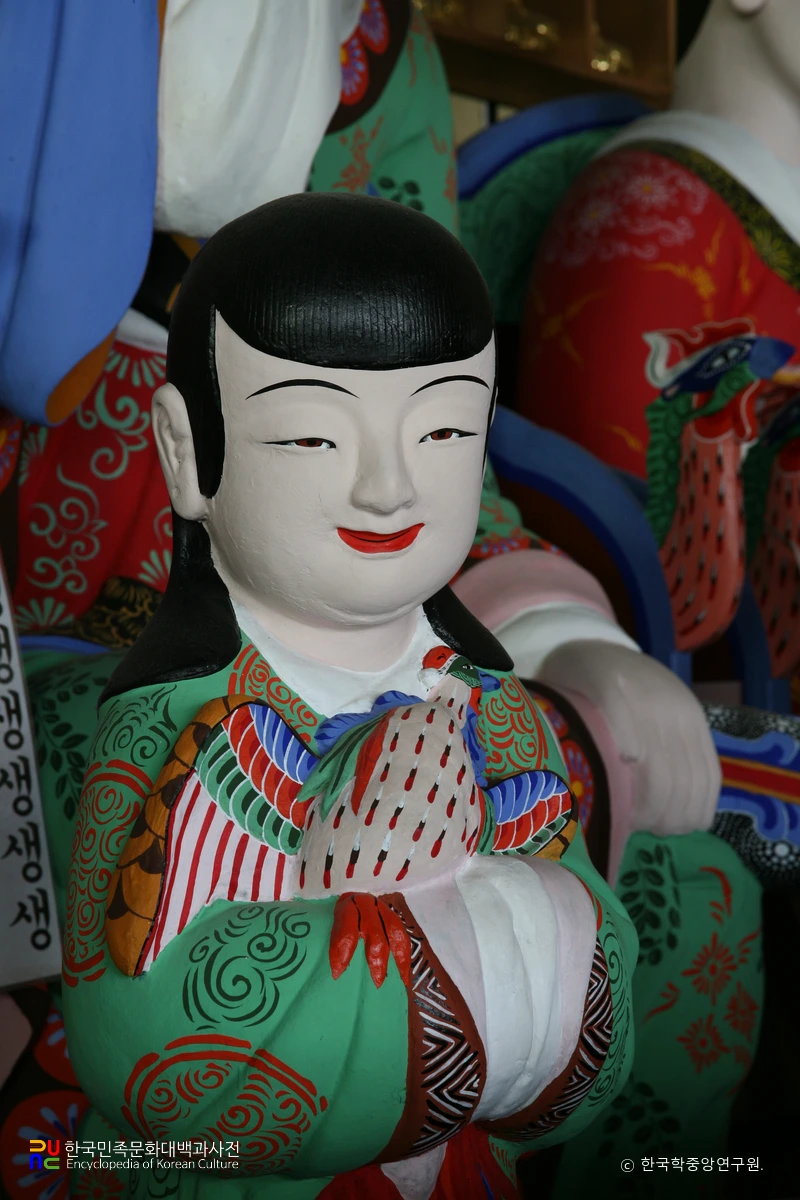 완주 송광사 명부전 소조지장보살삼존상 및 권속상 일괄