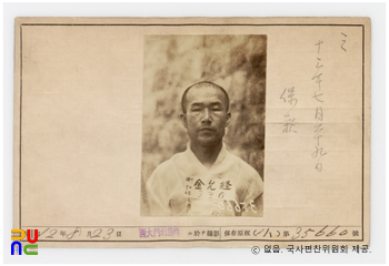 일제 주요감시대상 인물카드 김윤경(金允經)_01_전면