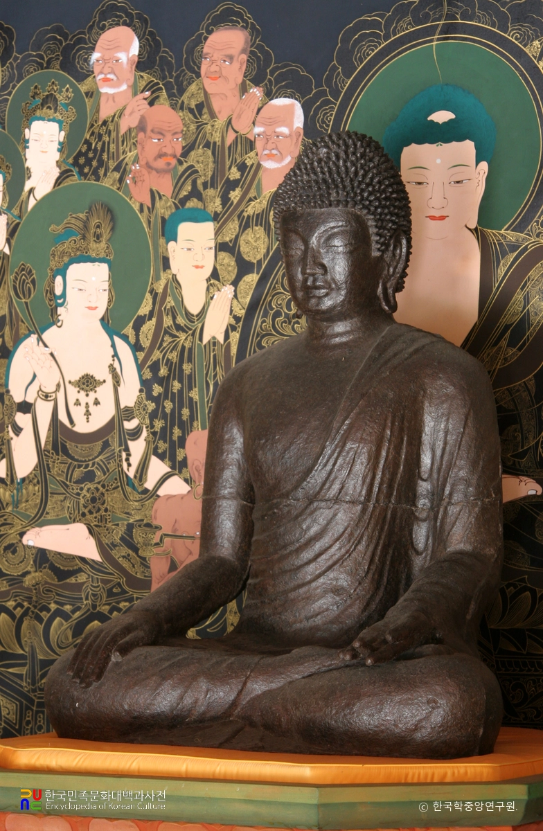 충주 백운암 철조여래좌상