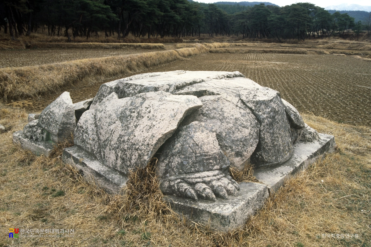 경주 신라 성덕왕릉 귀부 정측면
