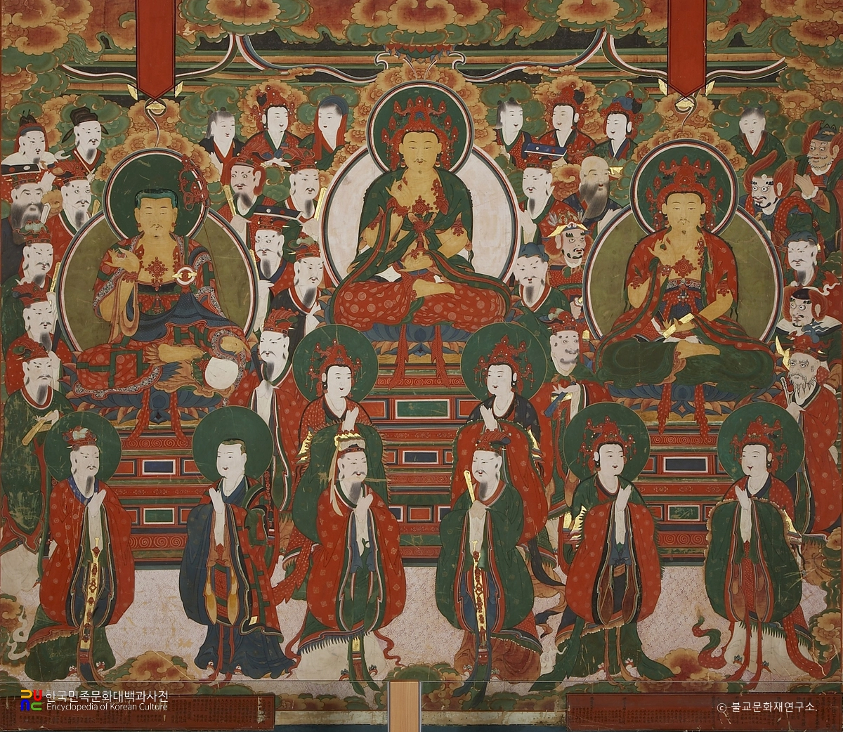 통도사 건륭57년명 삼장보살탱