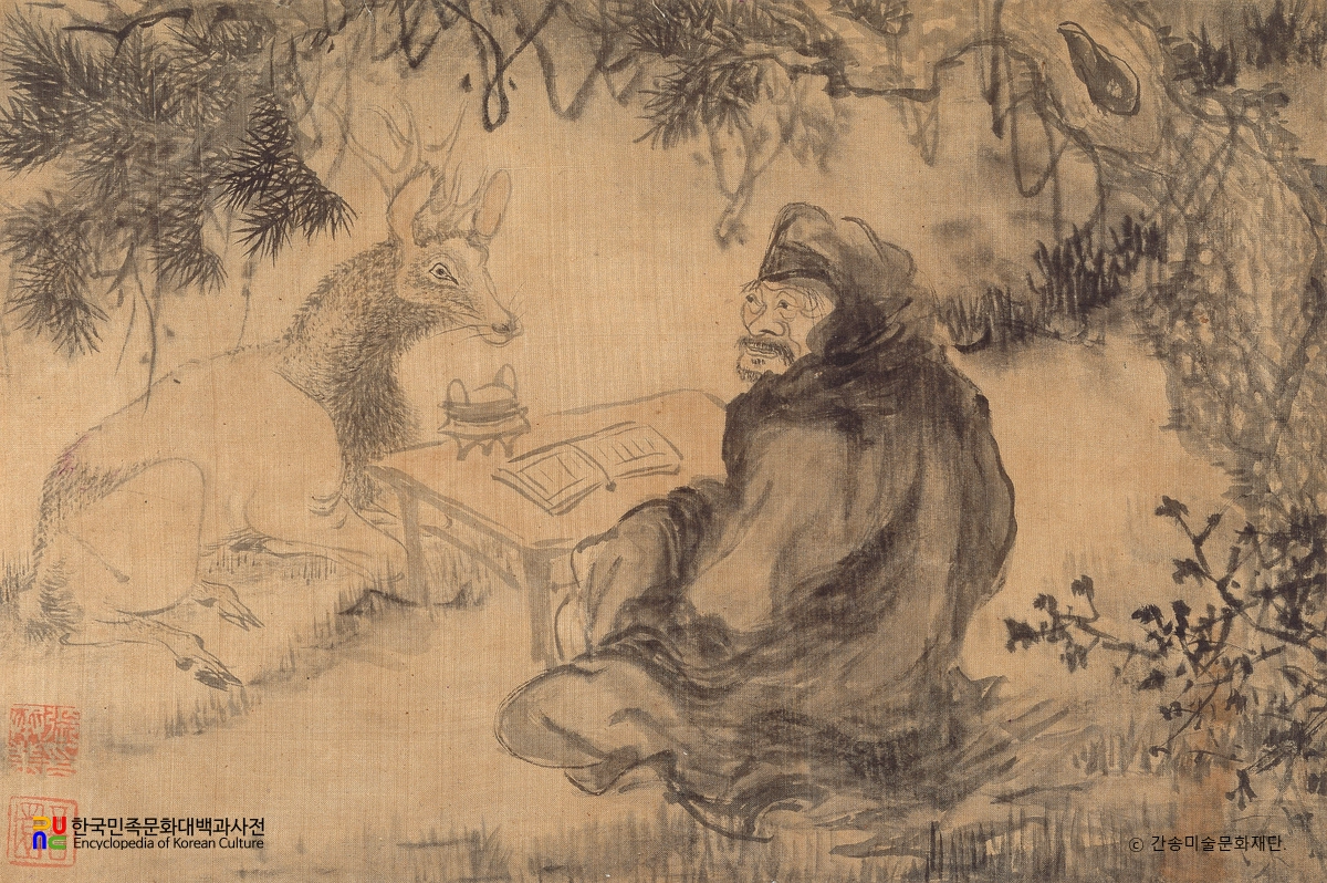 녹수선경도(장승업 작)