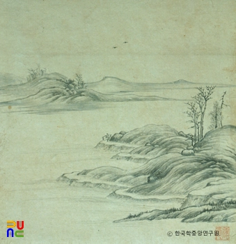 해남 윤씨 가전 고화첩 일괄 / 산수도